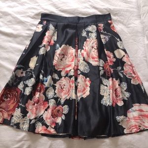 Silk Midi Skirt